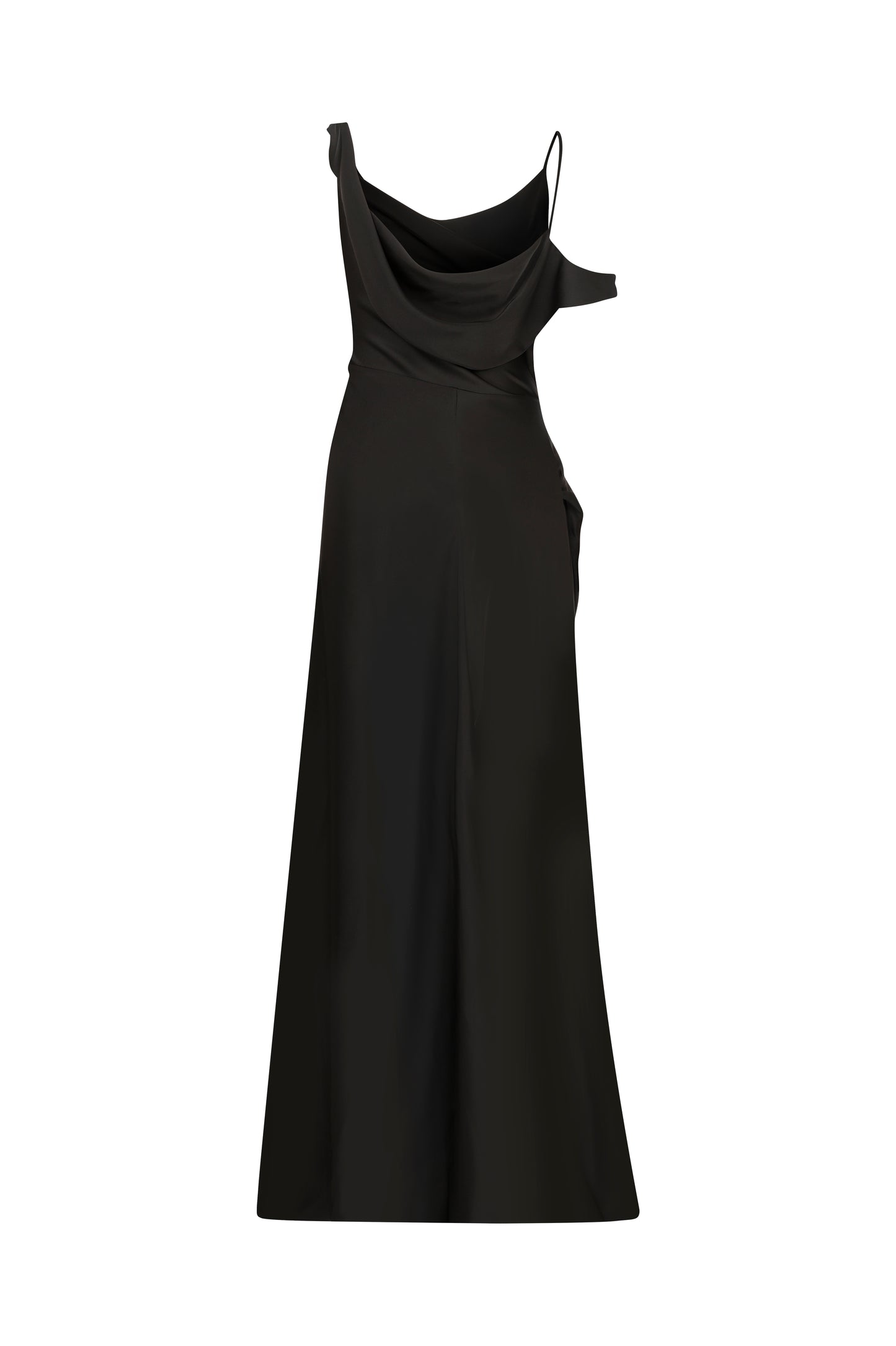 Audrey Gown in Satin Black